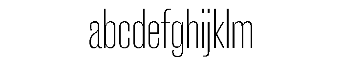 New Doric X Condensed Thin FONT