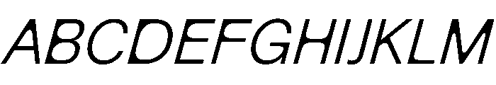 NewEdge666 LightRoundedSlanted Font UPPERCASE