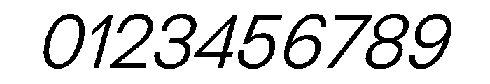 NewEdge666 LightSlanted Font OTHER CHARS