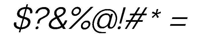 NewEdge666 LightSlanted Font OTHER CHARS