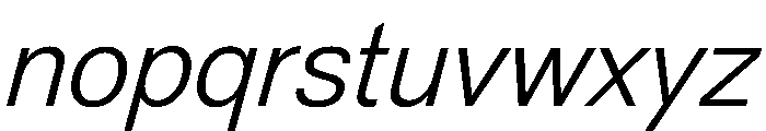 NewEdge666 LightSlanted Font LOWERCASE