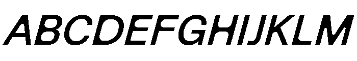 NewEdge666 RegularRoundedSlanted Font UPPERCASE