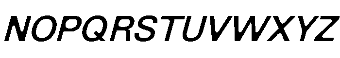 NewEdge666 RegularRoundedSlanted Font UPPERCASE