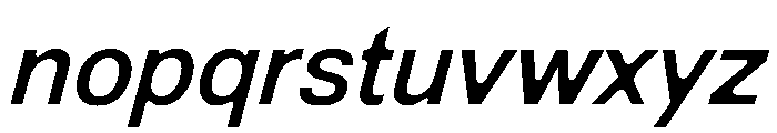 NewEdge666 RegularRoundedSlanted Font LOWERCASE