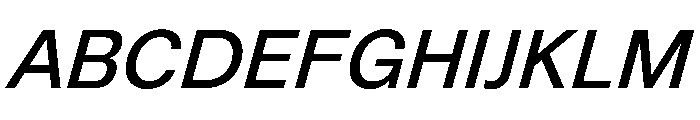 NewEdge666 RegularSlanted Font UPPERCASE