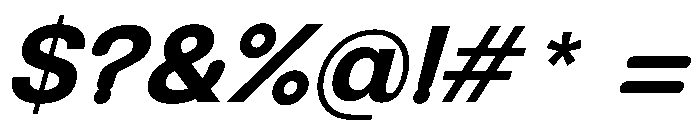 NewEdge666 SemiboldRoundedSlanted Font OTHER CHARS