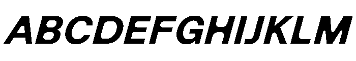 NewEdge666 SemiboldRoundedSlanted Font UPPERCASE