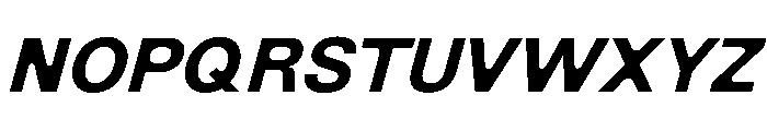 NewEdge666 SemiboldRoundedSlanted Font UPPERCASE