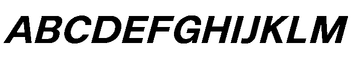 NewEdge666 SemiboldSlanted Font UPPERCASE