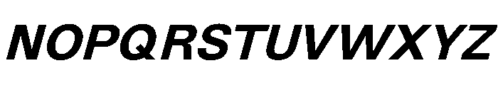 NewEdge666 SemiboldSlanted Font UPPERCASE