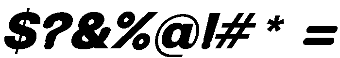 NewEdge666 UltraBoldRoundedSlanted Font OTHER CHARS
