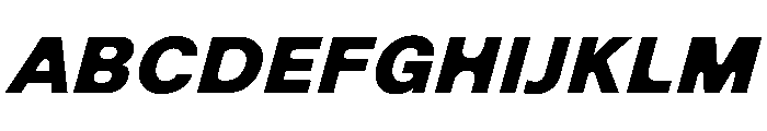 NewEdge666 UltraBoldRoundedSlanted Font UPPERCASE