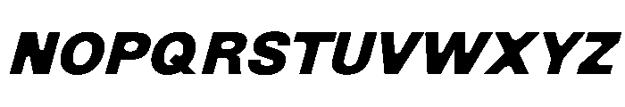 NewEdge666 UltraBoldRoundedSlanted Font UPPERCASE