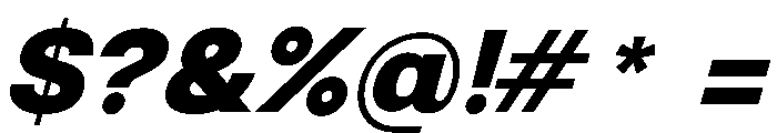 NewEdge666 UltraBoldSlanted Font OTHER CHARS