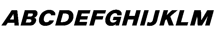 NewEdge666 UltraBoldSlanted Font UPPERCASE
