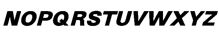 NewEdge666 UltraBoldSlanted Font UPPERCASE