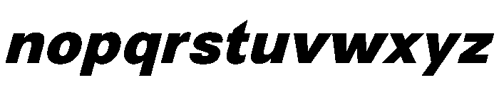 NewEdge666 UltraBoldSlanted Font LOWERCASE