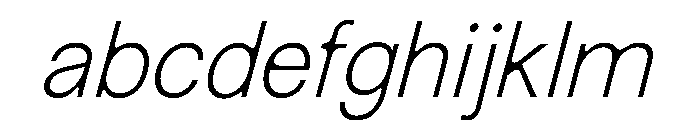 NewEdge666 UltraLightRoundedSlanted FONT