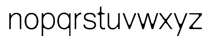 NewEdge666 UltraLightRounded Font LOWERCASE