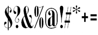 New Serif Condensed Regular Font OTHER CHARS