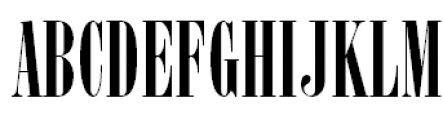 New Serif Condensed Regular Font UPPERCASE