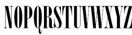 New Serif Condensed Regular Font UPPERCASE
