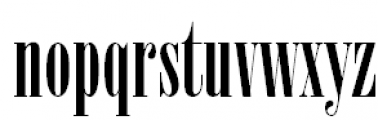 New Serif Condensed Regular Font LOWERCASE