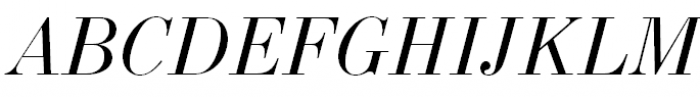 New Standard Italic Font UPPERCASE