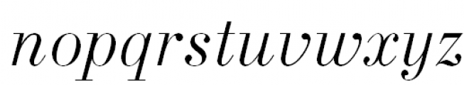 New Standard Italic Font LOWERCASE