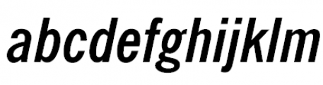 News Gothic BoldCond Italic FONT