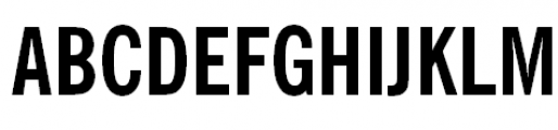 News Gothic BoldCond Font UPPERCASE