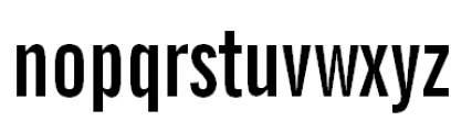 News Gothic BoldExtCond Font LOWERCASE