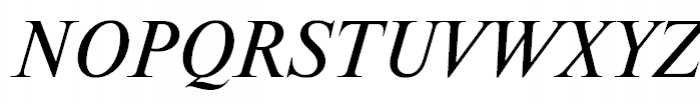 Newton Italic Font UPPERCASE