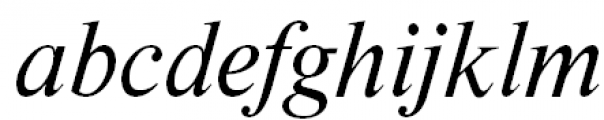 Newton Monotonic Greek Italic Font LOWERCASE