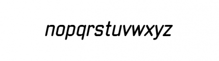Neutraliser Sans Bold Oblique Font LOWERCASE