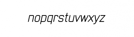 Neutraliser Sans Oblique Alternate Font LOWERCASE