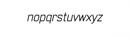 Neutraliser Sans Oblique Font LOWERCASE
