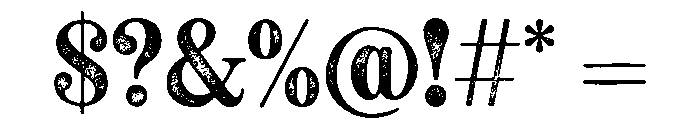 Neato Serif Regular Rough Font OTHER CHARS