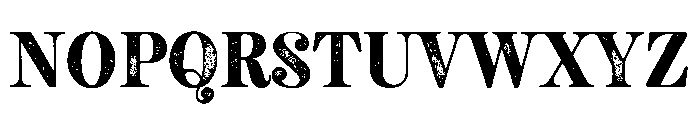 Neato Serif Regular Rough Font UPPERCASE