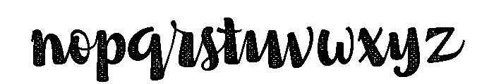 Nefelibata Brush Canvas Font LOWERCASE