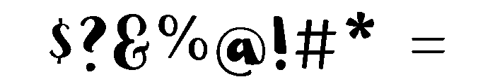Nefelibata Brush Regular Font OTHER CHARS