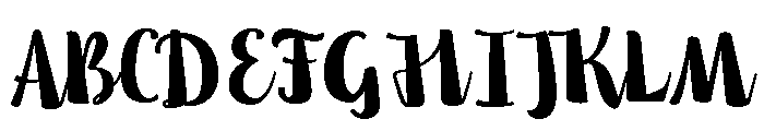 Nefelibata Brush Regular Font UPPERCASE