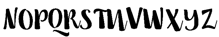 Nefelibata Brush Regular Font UPPERCASE