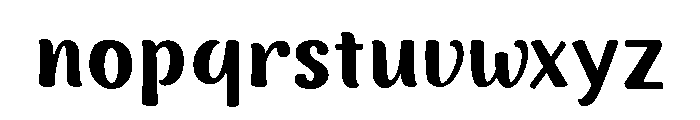 Nefelibata Sans Regular Font LOWERCASE