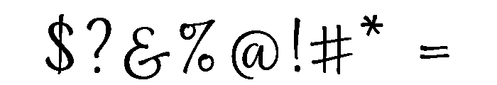 Nefelibata Script Regular Font OTHER CHARS
