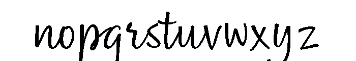 Nefelibata Script Regular Font LOWERCASE