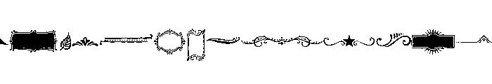 Nelson Ornaments Font LOWERCASE
