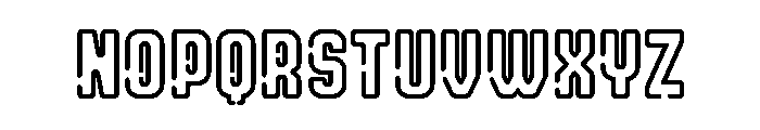 Neonica Empty Bold Font UPPERCASE