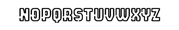 Neonica Empty Bold Font LOWERCASE