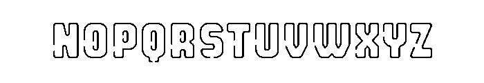 Neonica Empty Regular Font LOWERCASE